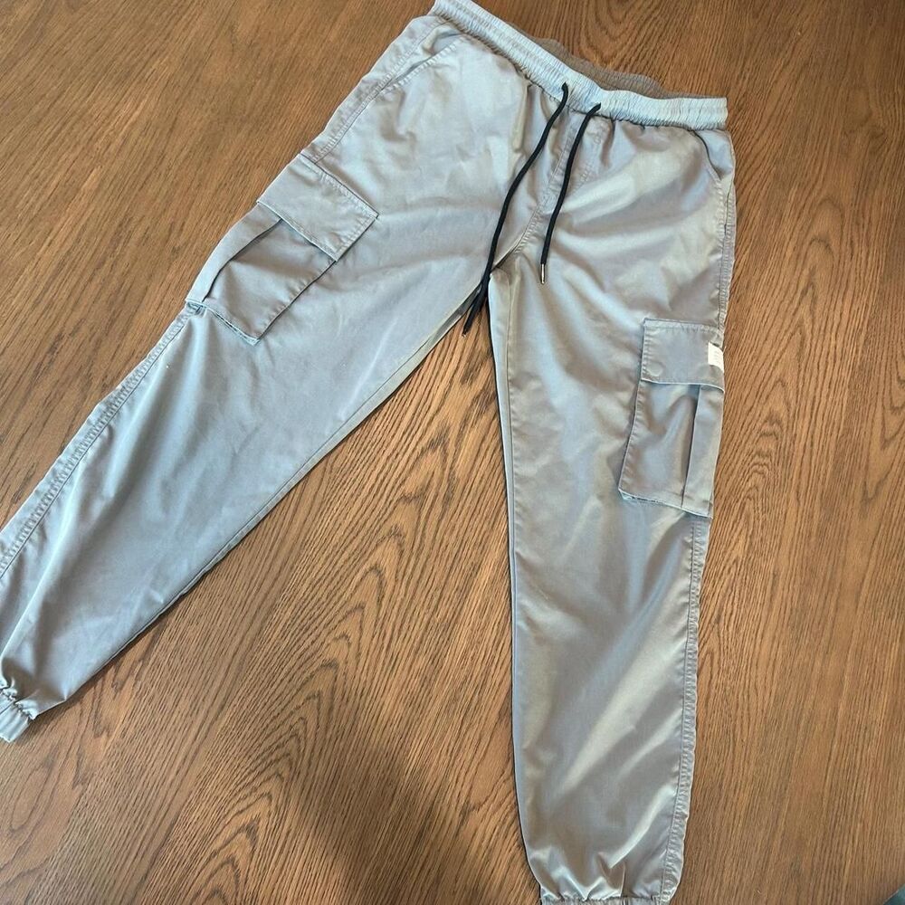 Unbranded Men's Grey and Blue Trousers
